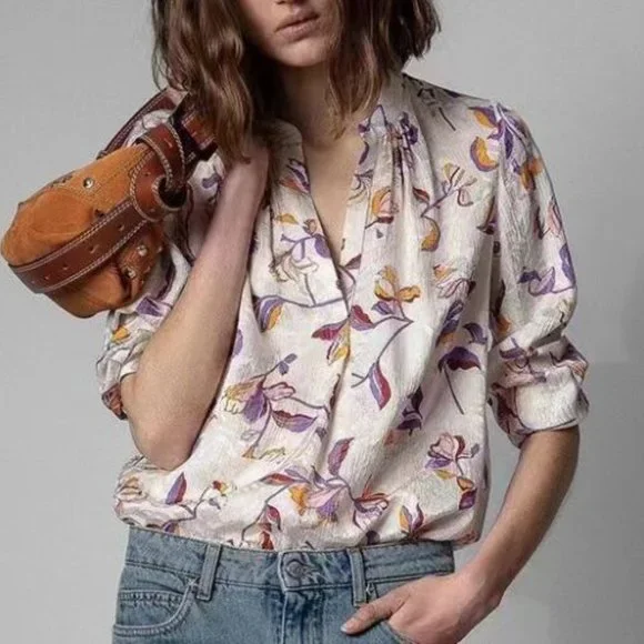 Zadig & Voltaire | Tops | Zadig Voltaire Floral Jacquard